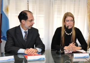 Ministra Giorgi y Secretario Roura